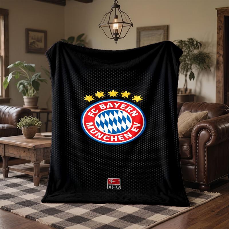 Bayern Munich Print Flannel Blanket Soft Warm Sofa Bed Throw Blanket For Home Office Bedroom