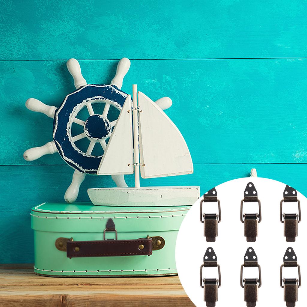 12 шт. Ретро Зеленый Бронзовый Защелка-Тумблер Железная Пружинная Защелка-Замок для Ящика для Хранения Кейса Крепеж Защелка-Тумблер