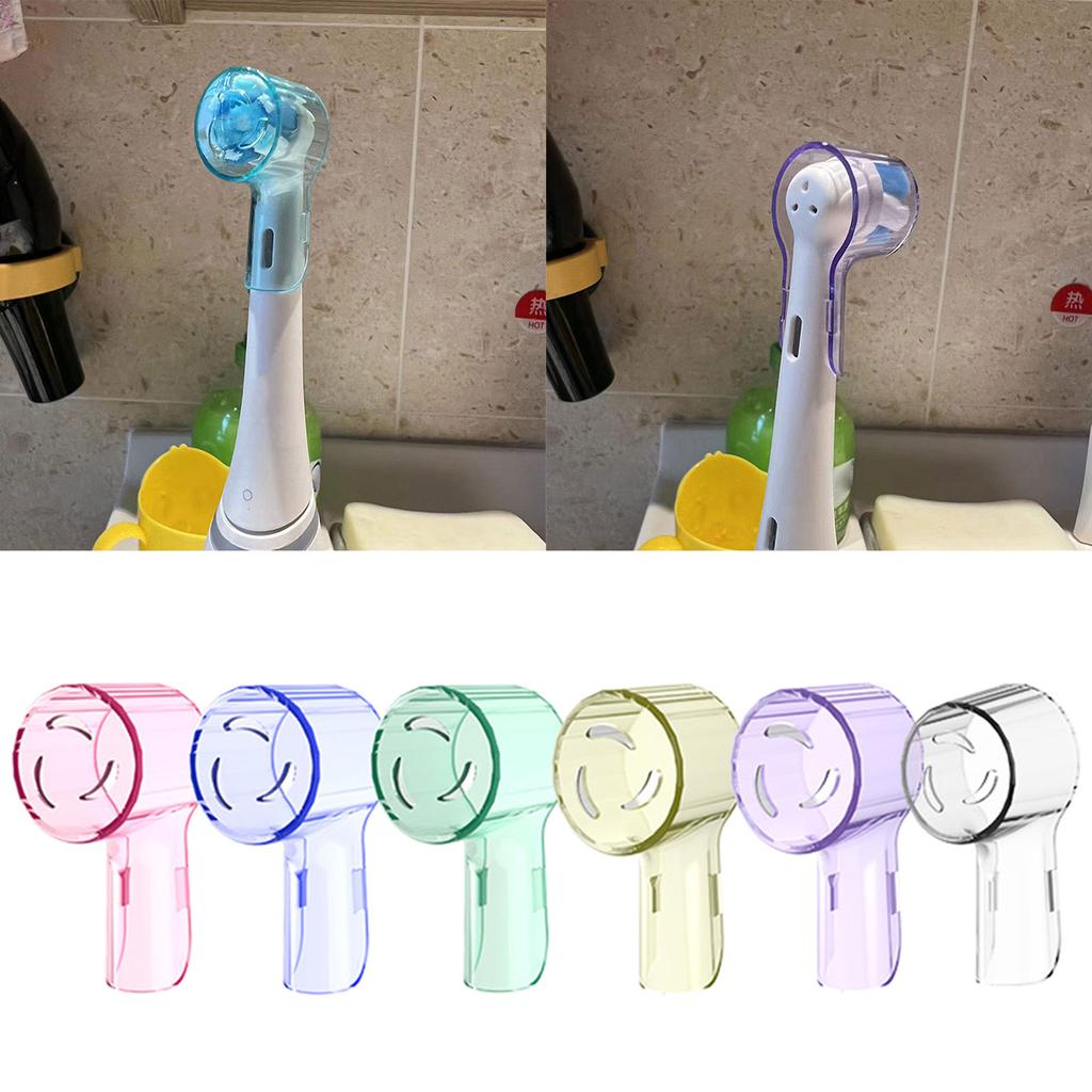 6pcs Toothbrush Heads Dustproof Cover for Oral B iO Series Electric Toothbrush Protects Brush Head and Convenient Travel