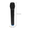 Abaodam Cordless Microphone, Handheld Microphone with Receiver, Rechargeable Microphone, Singer Microphone, 1 Set