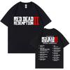 2026 Игровой Игрок Red Dead Redemption 2 Мерч Футболки Мужчины Женщины Отаку Любитель Футболка Унисекс Винтажные Футболки с Коротким Рукавом