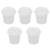 5PCS Makeup Egg Storage Box Cup Shape Transparent Portable Beauty Egg Sponge Organizer for Travel