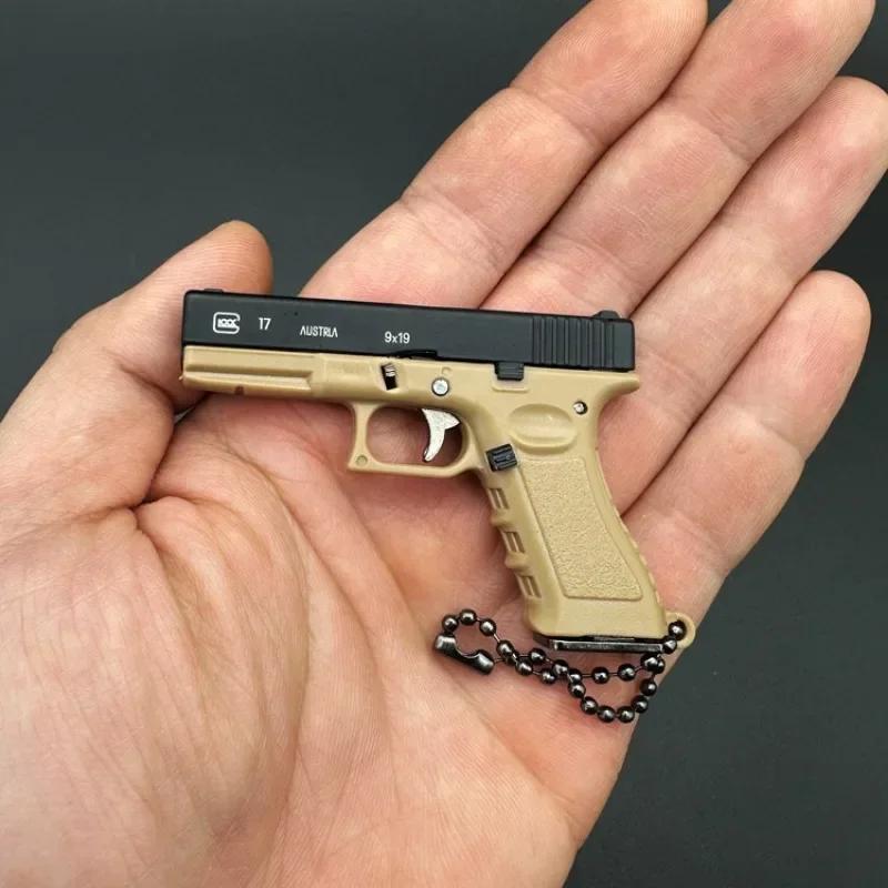 Полусплав 1:3 Glock пистолет модель металлический мини G17 игрушечный пистолет съемный DIY брелок подвеска украшения детская игрушка