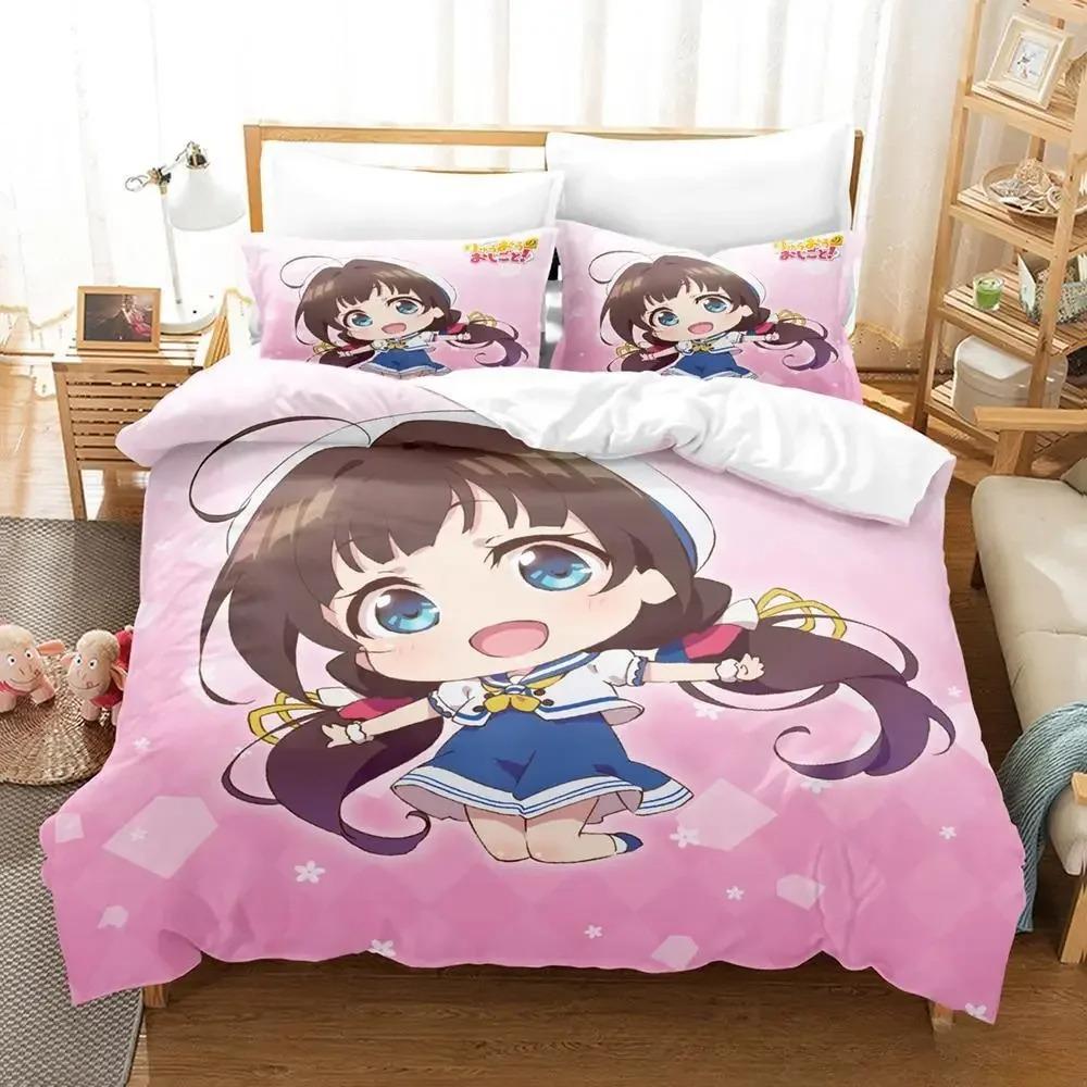 3D Anime The Ryuo's Work Is Never Done! Bedding Set Single Twin Full Queen King Size Bed Set Adult Kid Bedroom Duvet Cover Sets