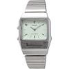 Casio Стандартные Аналогово-Цифровые Кварцевые Часы AQ-800E-3A Унисекс Бледно-Зеленый Международная Модель