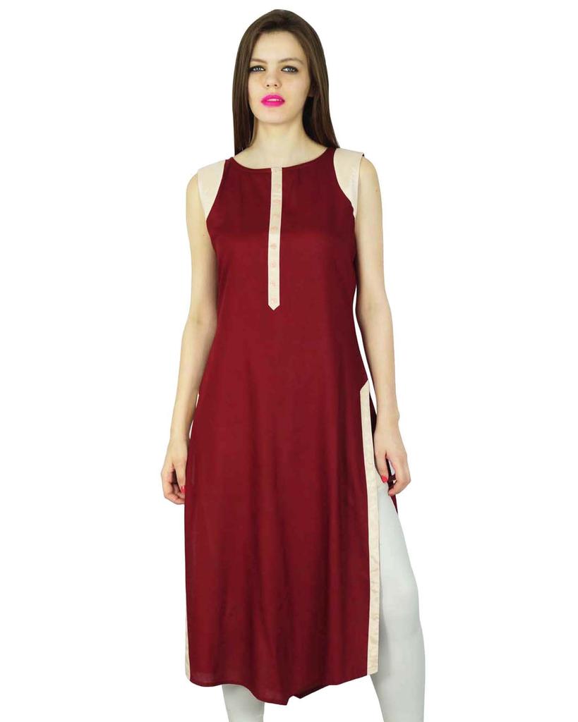 Phagun Indian Ethnic Kurti Rayon Top Designer Bollywood Kurta Women Tunic