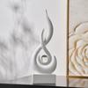Abstract Sculpture Collectibles Crafts Desk Figurines Flame Statue for Living Room Bookshelf