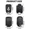 AYE1 1ocs Car Key Fob Pocket Cover Case For Honda Fit Jazz Civic CR-V HR-V Accord Jade Crider Odyssey Remote Protector Accessories
