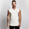 Men's Cotton Stretch V-Neck Slim Fit Sports Casual Vest Fitness Bodybuilding Beach Fashion Sleeveless T-Shirt