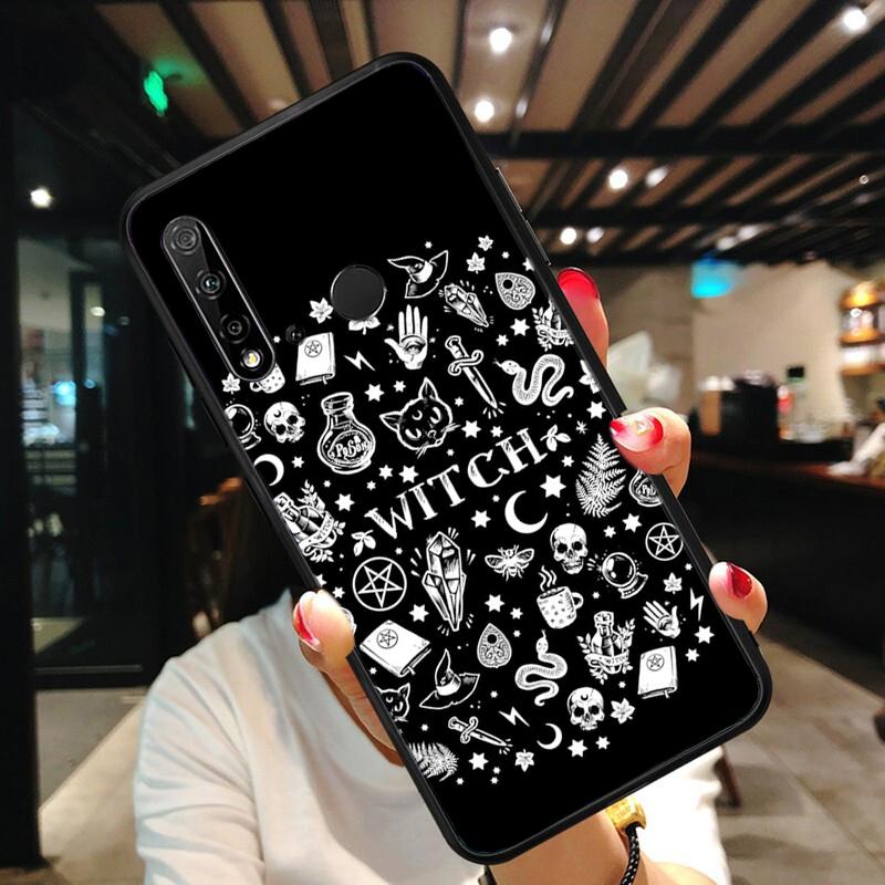 Чехол для телефона Girly Pastel Witch Goth для Huawei P50 Pro P30 P40 Lite P40Pro P20 lite P10 Plus Mate 20 Pro Mate20 X