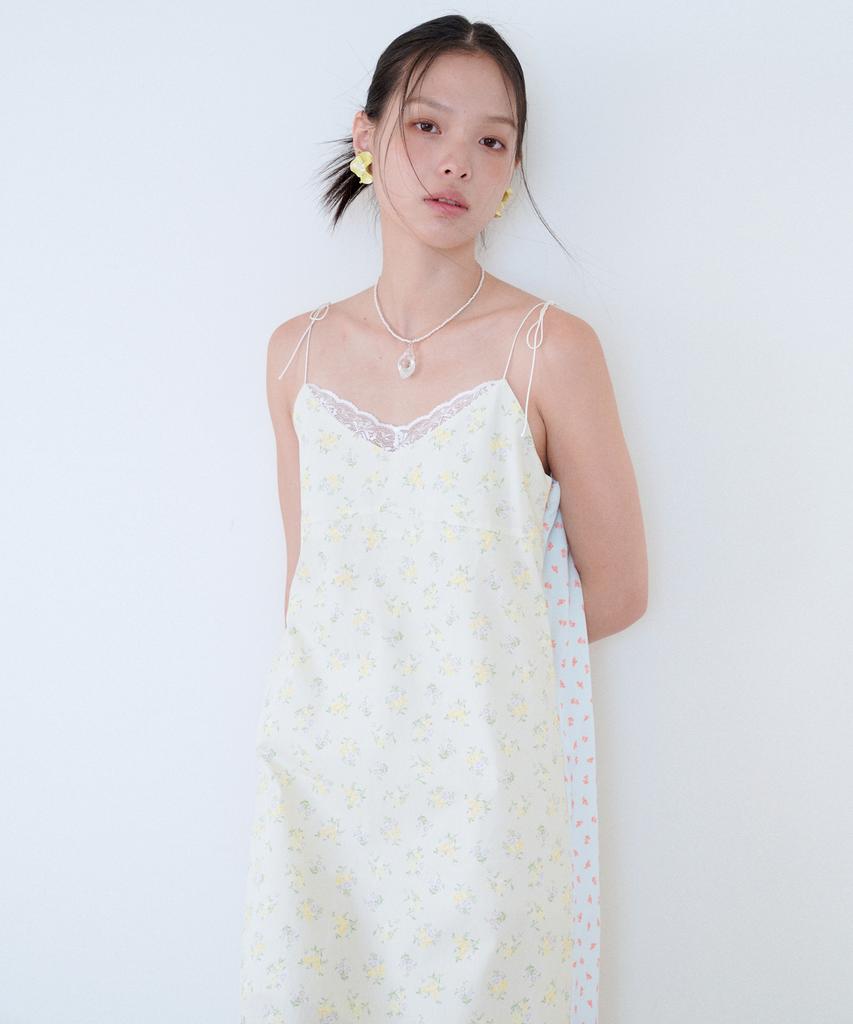 Sweet Bitter Two-Way Flower Maxi Dress_Light Yellow