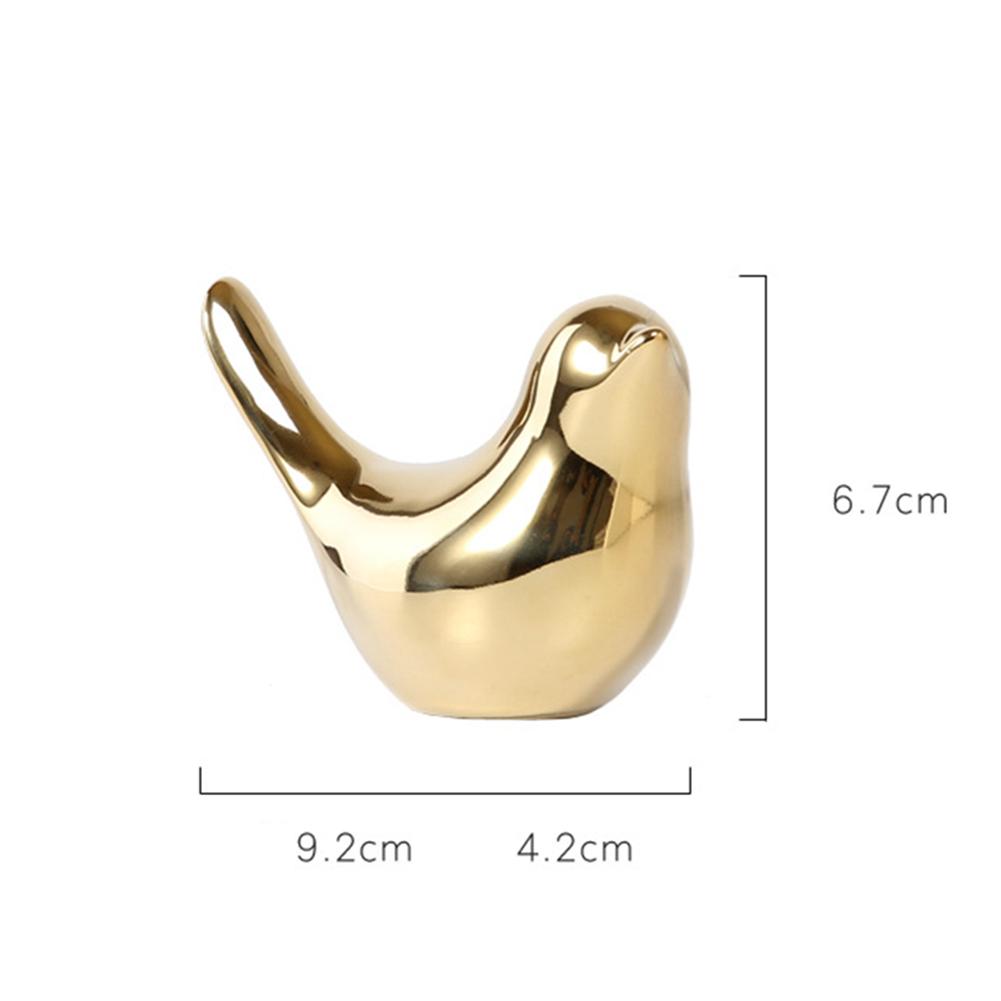 Lifelike Ceramic Bird Ornament Minimalist Style Bird Statue Collectible Figurines For Home Office Decor