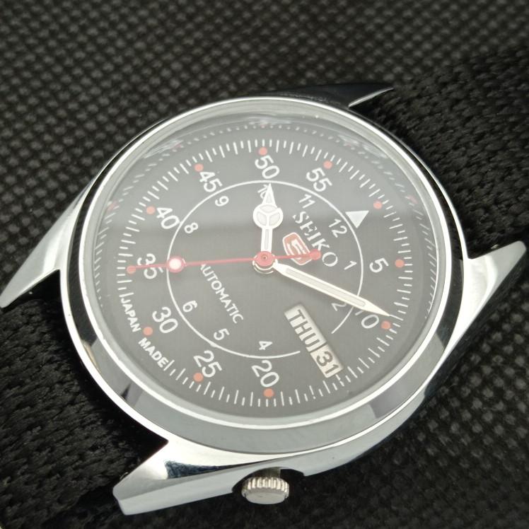 ВОССТАНОВЛЕННЫЕ ВИНТАЖНЫЕ SEIKO 5 АВТОМАТИЧЕСКИЕ 6309A ЯПОНИЯ МУЖСКИЕ ЧАСЫ D/D ЧЕРНЫЕ a318630-9