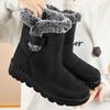 JinshiyuanShu Winter Cotton Shoes Women's Large Size Cotton Shoes Processing Custom Velvet Thickened High Boots Snow Boots Women