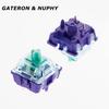 Механический переключатель для клавиатуры Gateron & Nuphy Azure Dragon Switches V4 5PIN HP Тактильный RGB SMD Рабочее усилие 45GF Заводская смазка