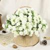 Artificial Carnation 20 Heads Realistic Fake Silk Flower Wedding Party Home Office