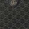 Gucci Ophidia Double G Logo Zipper Adjustable Shoulder Strap Denim Crossbody Bag Women bags Black Gray 499621-FAC2F-8450