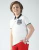 MONTE CARLO Boys's Regular Fit Printed Polo Half Sleeve T-Shirt