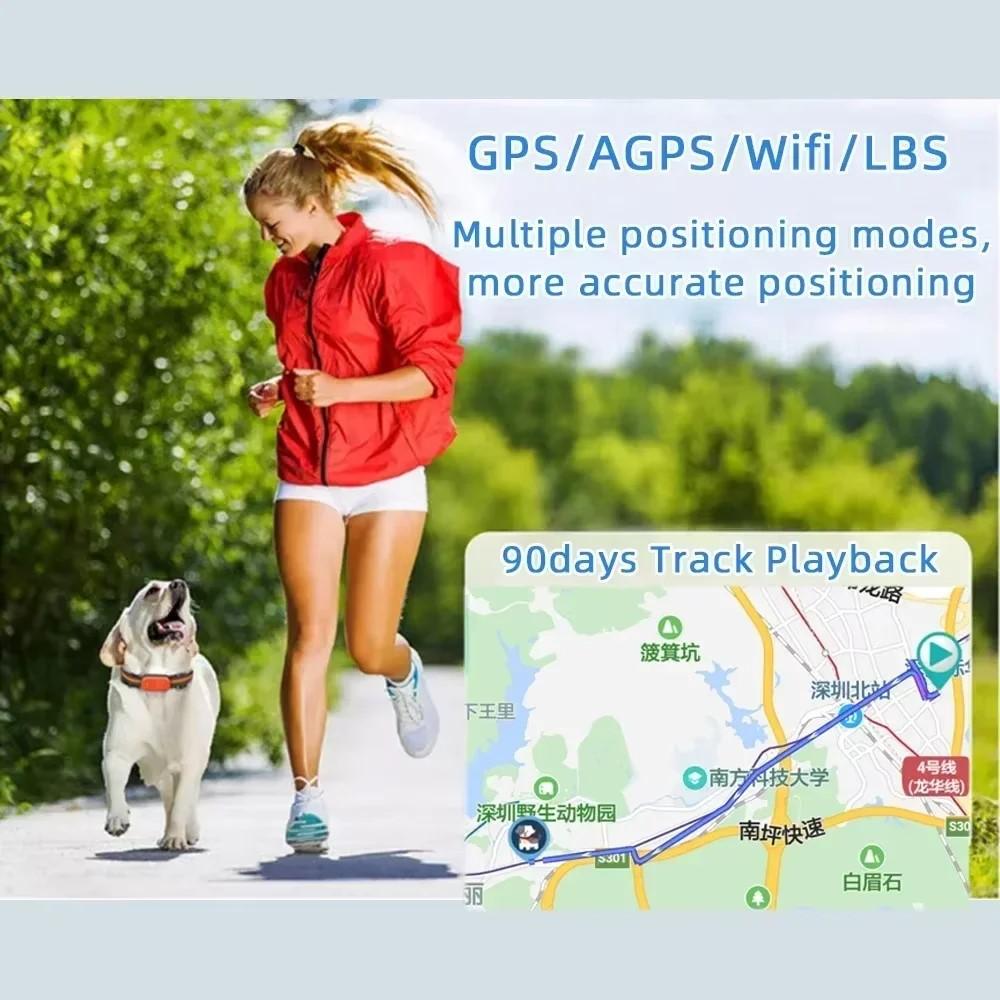 Водонепроницаемый 4G GPS-трекер для кошек 3D G-сенсор GPS-локатор Длительное время работы в режиме ожидания Трекер против потери Ошейник Позиционирование в реальном времени для собак