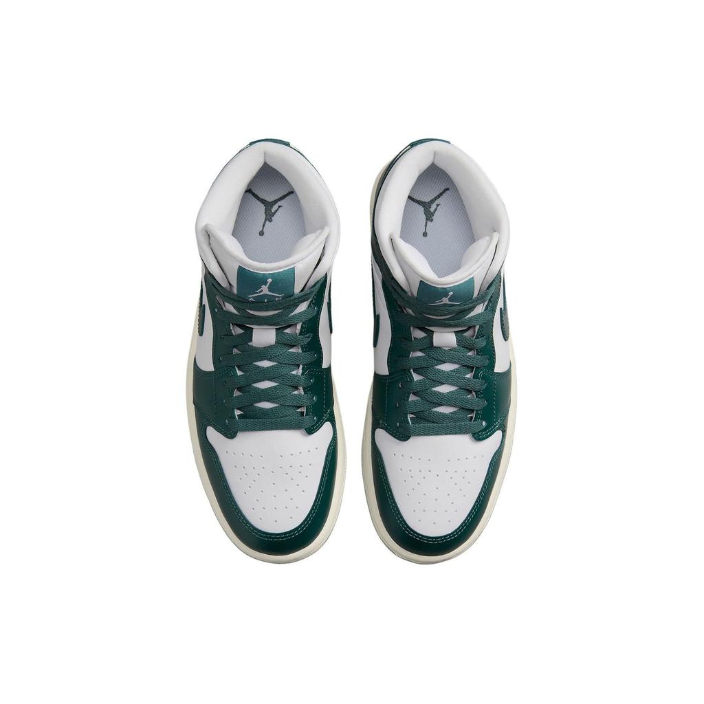 Air Jordan 1 Mid Oxidized Green Женские кроссовки Белый парус BQ6472-133