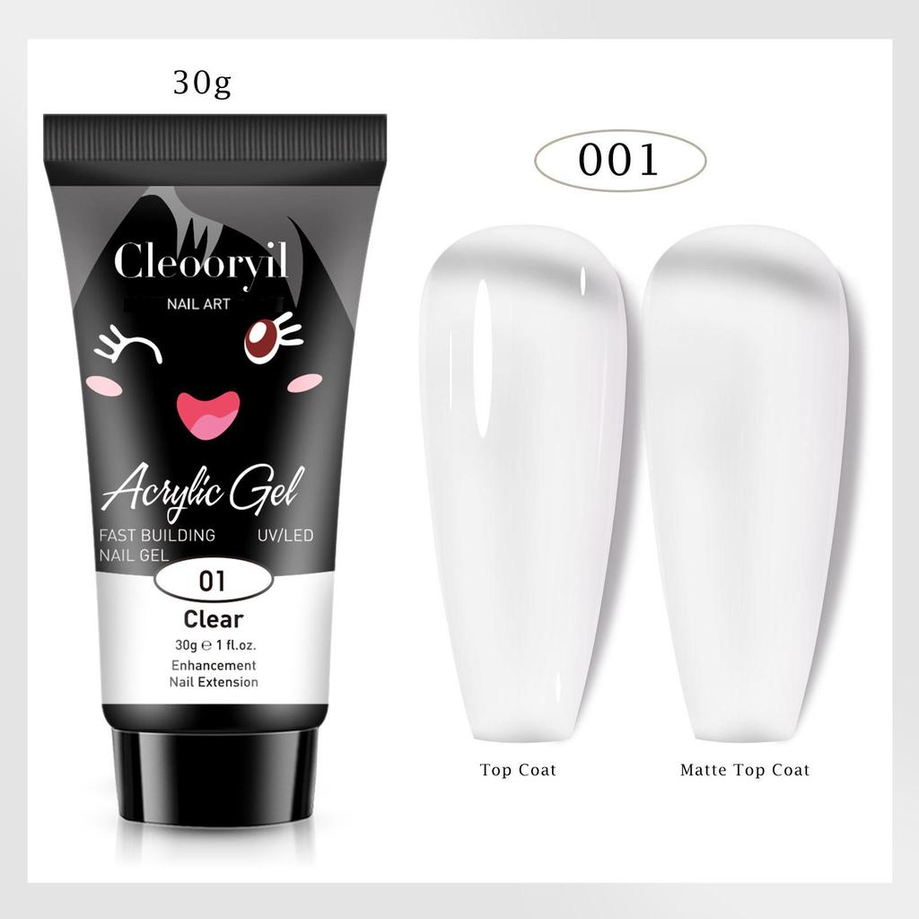 УФ Твердый Гель для Наращивания Ногтей, 15 мл - Быстрый Кристаллический Гель для Быстрого Нанесения