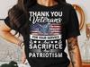 Thank You Veterans T-Shirt: Patriotic Soldier American Flag Tee