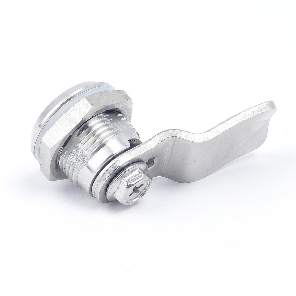 Stainless Steel 304 Key Lock Polished Finish Double Bit Quarter Turn Square Triangle Hex Lock Durable Anti-Theft Design