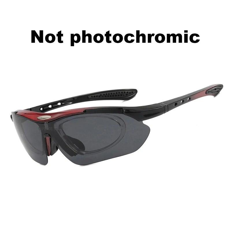 Фотохромные солнцезащитные очки для бега и велоспорта, мужские и женские велосипедные очки с оправой для близорукости, поляризационные очки для шоссейного велосипеда, MTB