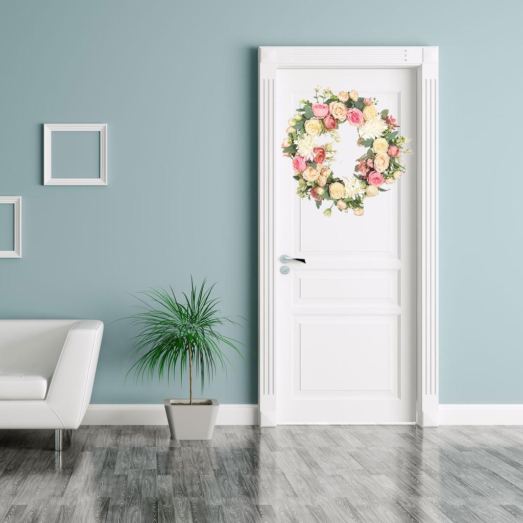 Искусственный венок из пионов, весенние венки из пионов для украшения стен, свадебных вечеринок, домашнего декора