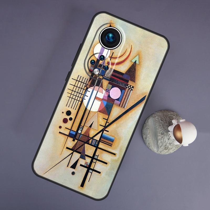 Чехол с изображением Василия Кандинского для Huawei Honor Magic 5 Lite 70 50 X8 X9 a P20 P30 P40 P50 P60 Pro P Smart Nova 9 5T