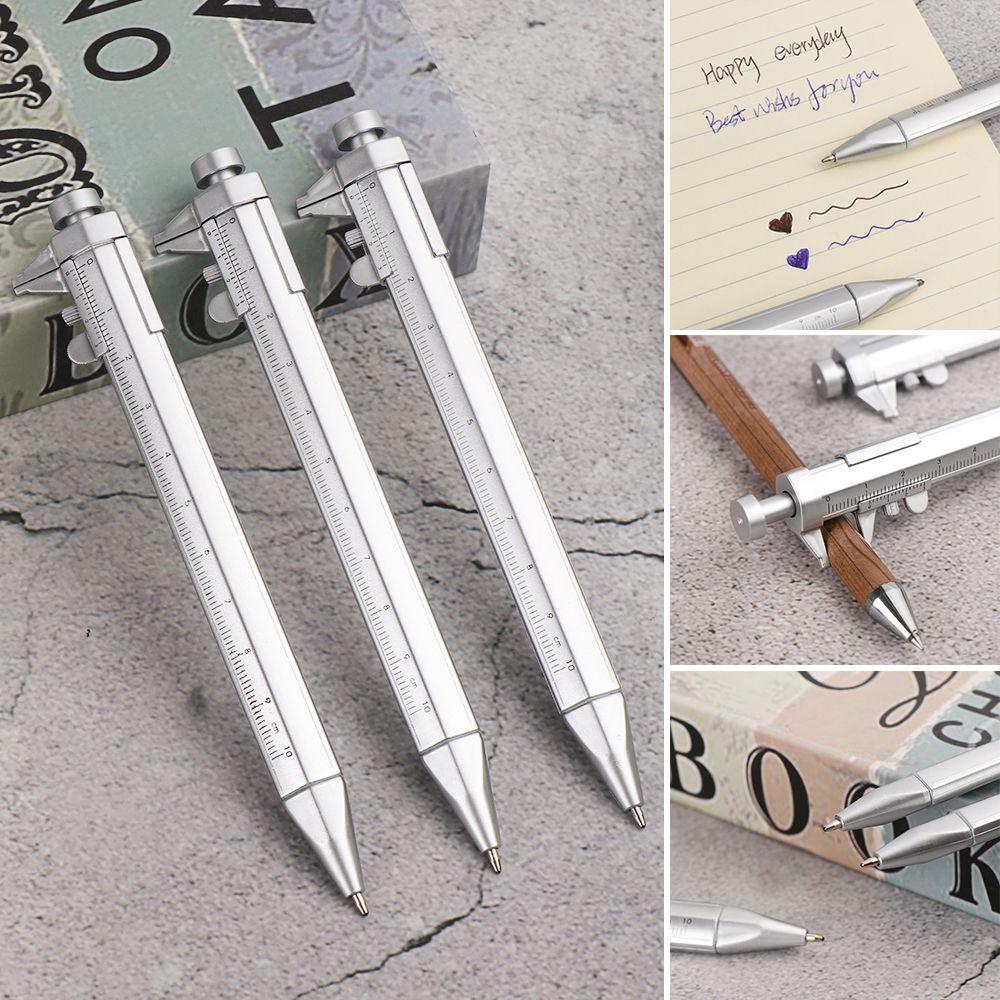 Gift Measuring Rotating Multifunctional Write Tool Vernier Calipers Pen Ballpoint Scale Ruler