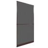 VidaXL Hinged Mosquito Net Brown for Door Mosquito Protection 141566