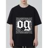 Og Bandana Print T Shirt Black White Lettering and Pattern Design for Casual Wear