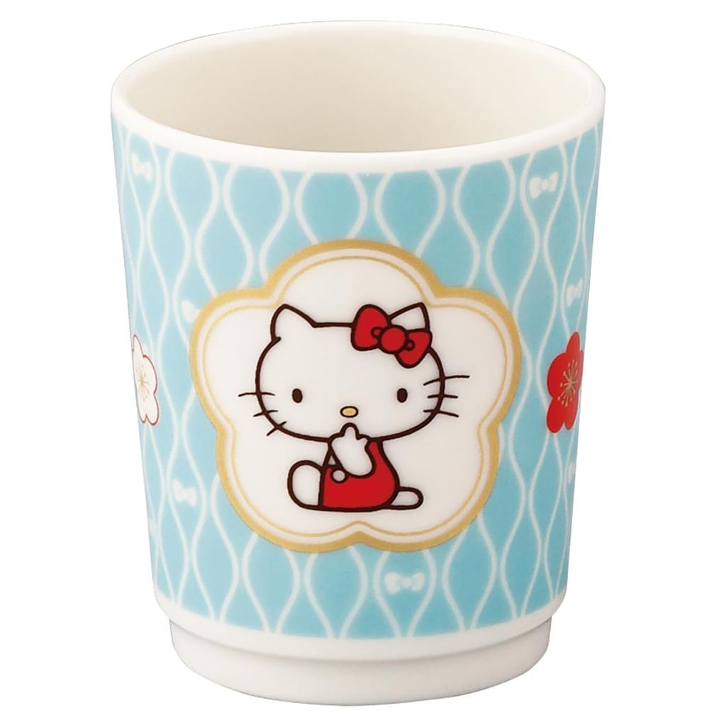 Sanrio Characters Hello Kitty 8 X Japanese Plum Blossom Kitty Made In Day (SANRIO) Teacup, 240ml, Diameter Approx. 9cm, Tableware, Design,