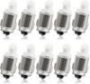 Biqing 10PCS BA7S Meter Bulb LED Bulb White, BA7S LED Indoor Bulb Dashboard Indicator