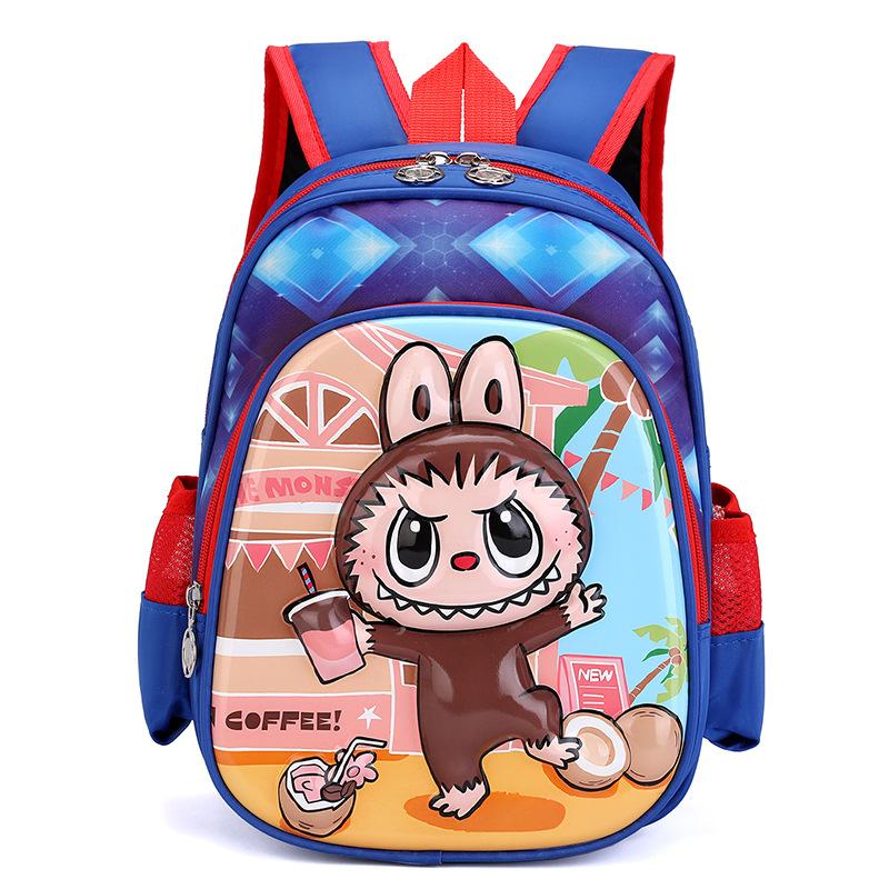 12-дюймовый школьный рюкзак для мальчика, 3D трехмерный, с жестким корпусом, из ткани с рисунком, мультяшный, милый, для девочки-студентки, CLE