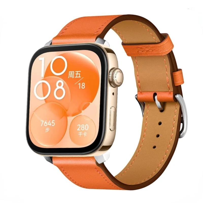 Высококачественный кожаный ремешок для Huawei Watch Fit 5 Pro/4 Pro, спортивный, удобный, дышащий браслет, аксессуар Correa для Huawei Fit 5/4/3