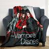 Vampire Diaries Print Flannel Blanket High Quality Warm Comfortable Cover for All Seasons Perfect for Gifts Home Decor
