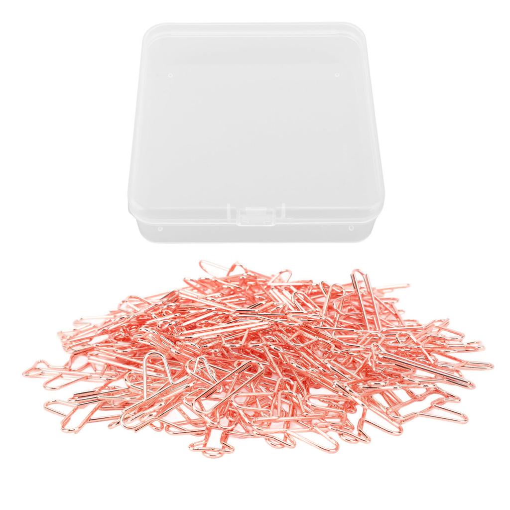 100Pcs Airplane Shaped Paper Clips Metal Lightweight Multipurpose Cute Shaped Paperclips Bookmarks