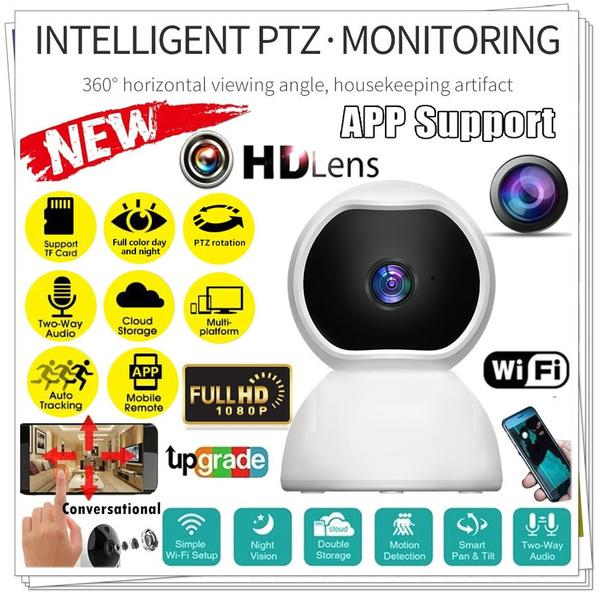 Высококачественная 1080P инфракрасная IP-камера ночного видения Беспроводная камера Wi-Fi Pan Tilt Камера видеонаблюдения Система видеонаблюдения P2P Телефон Пульт дистанционного управления