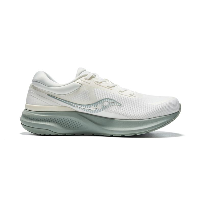 PUFF x Saucony Износостойкие, Дышащие, Легкие Кроссовки с низким верхом для бега Унисекс Серо-бежевый Saucony S28194-10