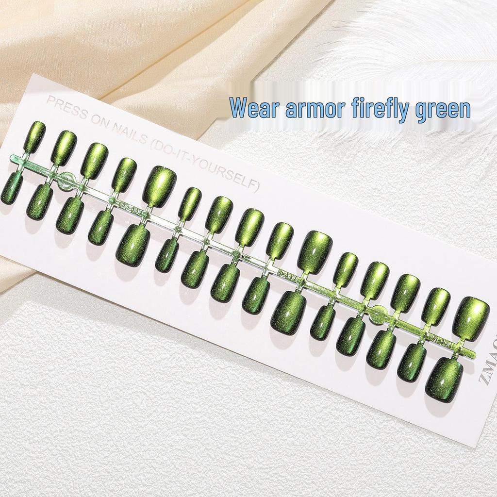 Румяна для ногтей с позолотой «кошачий глаз» — набор из 30 предметов, ручная работа, готовые к использованию размеры XS/S/M