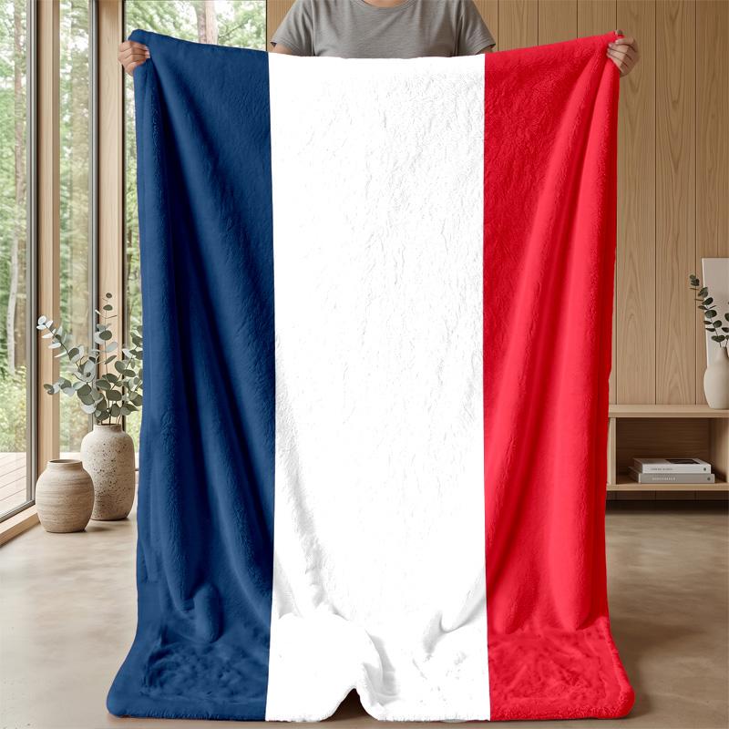 France national football team Theme blanket Soft Flannel Blanket Plush Throw Blanket Cozy Sofa Bed Blanket for Home Decor