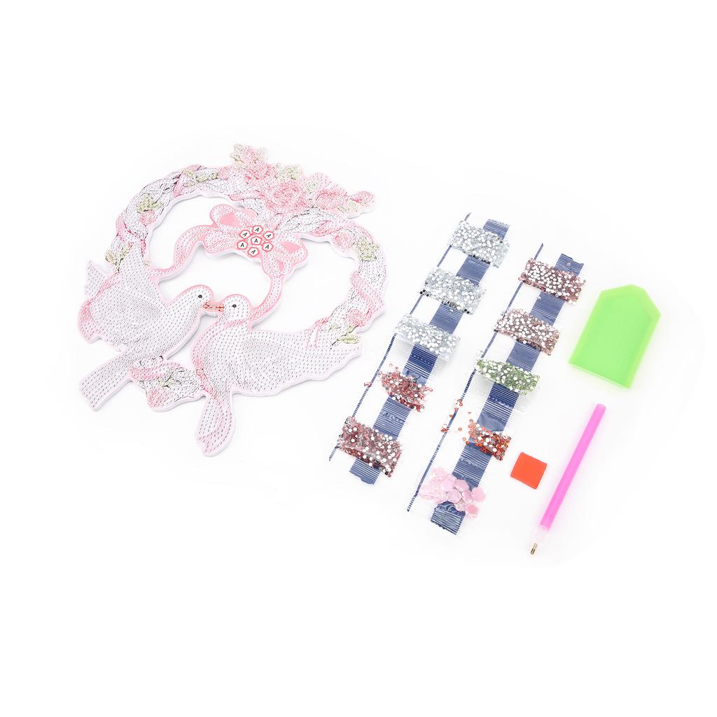 DIY Rhinestones Painting Garland Pattern Crystal Embroidery Picture Decoration Kit