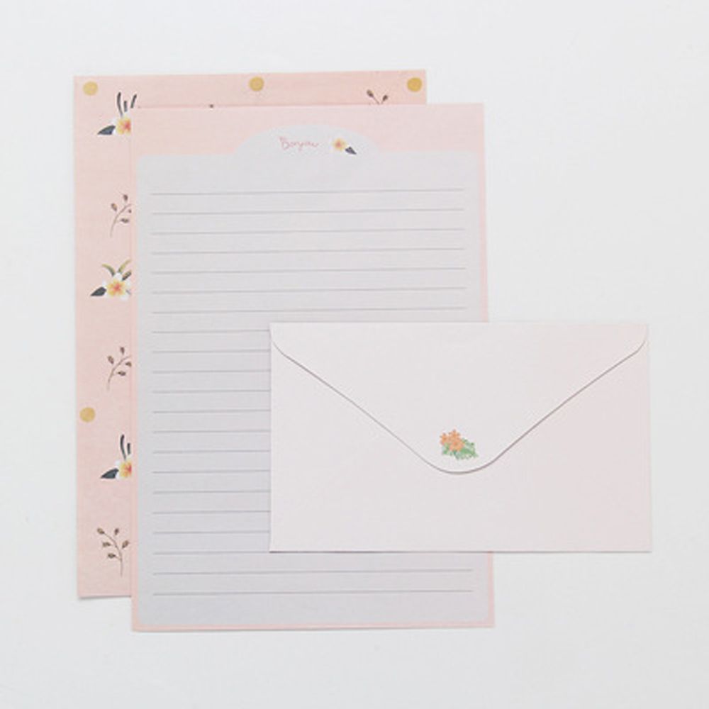 Letter Pad Different Style Beautiful Flower Letter Paper Writing Paper Envelope Stationery Paper