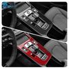 Для нового Dodge Attitude GAC Empow 2024 2025 Наклейка из настоящего мягкого углеродного волокна Аксессуары для центральной консоли и панели переключения передач автомобиля с левым рулем (LHD)