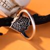 Кольцо в стиле панк-готики с тиснением в виде паутины для мужчин, креативное серебряное кольцо, ювелирные изделия на палец, аксессуары
