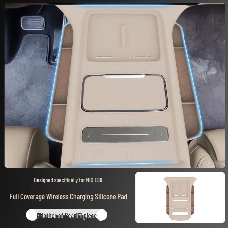 Nio ES8 Central Control Wireless Charging Silicone Pad with Pocket Protection – Fits 26 Models