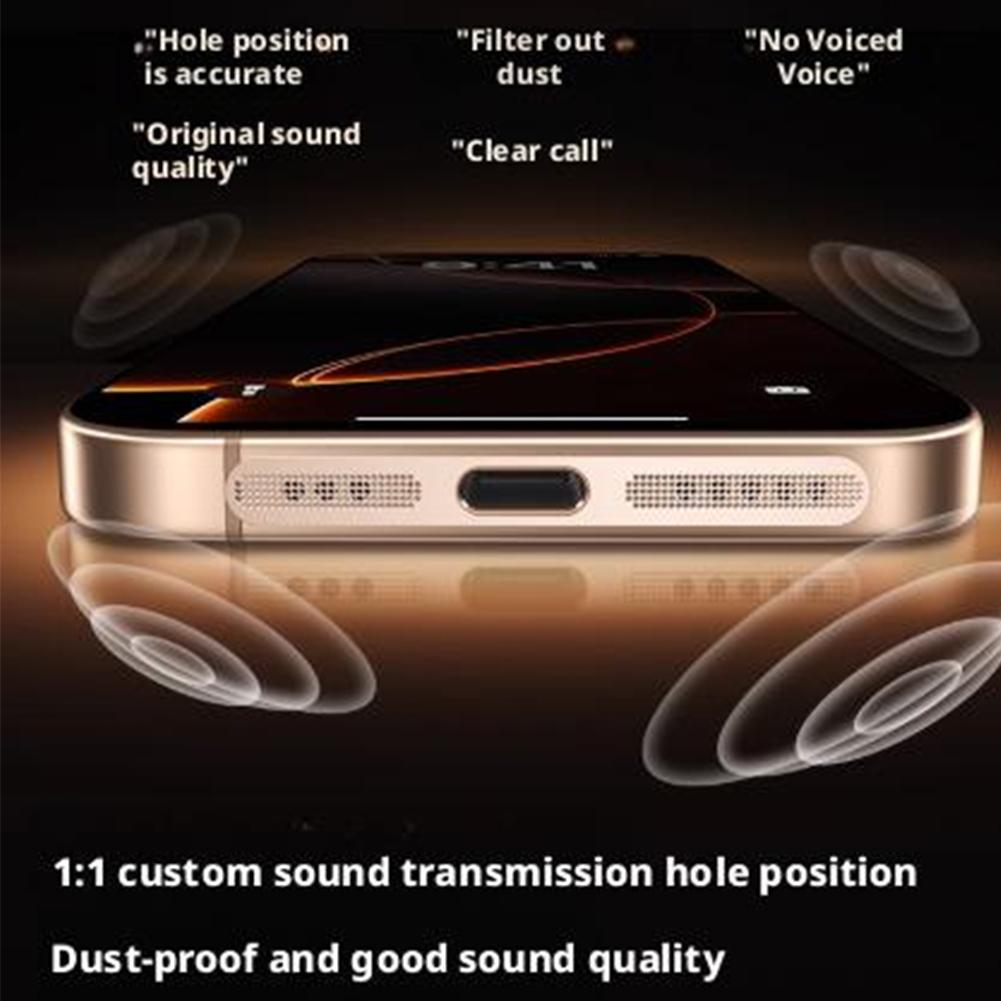 1Pcs Metal Dustproof Net Sticker For iPhone 17 Air 17 Pro Max Easy Install Earpiece Speaker Hole Anti-dust Mesh Protection Cap