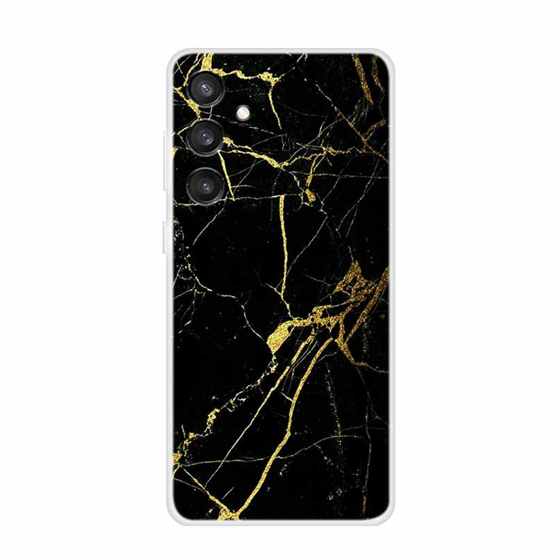 6.7" For Samsung S24 FE 5G Case Marble Soft Clear TPU Silicone Phone Covers for Samsung Galaxy S24 FE Case Bumper S24FE S 24FE